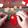 100pièces Lot De Boutons Bois Naturel Pour Noël Embellissements Artisanaux Pour Scrapbooking Et Décoration Créative