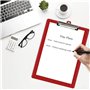 Acrimet Lot de 3 Porte-blocs Format Lettre A4 (34 x 24 cm) avec Pince à Profil Bas et Règles Latérales, Plastique Résistant pour