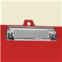 Acrimet Lot de 3 Porte-blocs Format Lettre A4 (34 x 24 cm) avec Pince à Profil Bas et Règles Latérales, Plastique Résistant pour