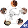 Locisne LED illuminée mains libres lunette la tête de visière,(1.0X-3.5X)5 lentilles remplaçables Réparation des lunettes de lec