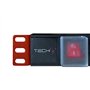 Techly I-Case STRIP-81UD unité de Distribution d'énergie 8 Sortie(s) CA 1U Aluminium, Noir