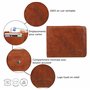 Gusti Portefeuille Cuir Studio Fodor Portefeuille rétro Porte-Monnaie Vintage Pochette en Cuir Homme Femme Cuir de Buffle Marron