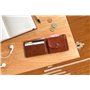 Gusti Portefeuille Cuir Studio Fodor Portefeuille rétro Porte-Monnaie Vintage Pochette en Cuir Homme Femme Cuir de Buffle Marron