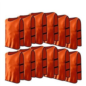 12pcs / Lot de Chasuble Gilet de Sport Adultes Maillots Veste Survêtement d'Entraînement Respirant pour Hommes Femmes pour Footb