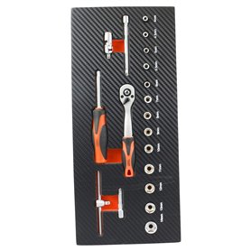 Fischer Darex 810901 Module de Rangement Comprenant Clé à Cliquet 1/4"