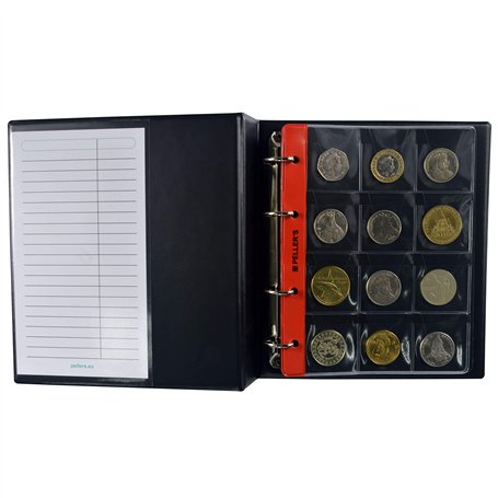 Album pour 120 Monnaies. Classeur M. 10 Feuilles
