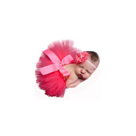 Nouveau-né Tutu Vêtements Jupe Coiffe Fleur Photo Photographie Prop Outfit