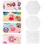 H&W Perles à repasser,3 pièces de 5 mm Tableaux de perles fusibles,Kits de panneaux transparents avec 4 feuilles de papier pour 