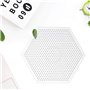 H&W Perles à repasser,3 pièces de 5 mm Tableaux de perles fusibles,Kits de panneaux transparents avec 4 feuilles de papier pour 