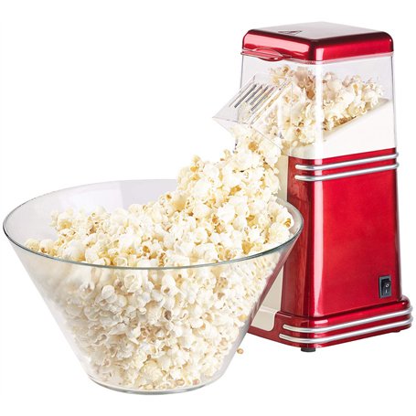 Rosenstein & Söhne Machine à pop-corn à air chaud design rétro