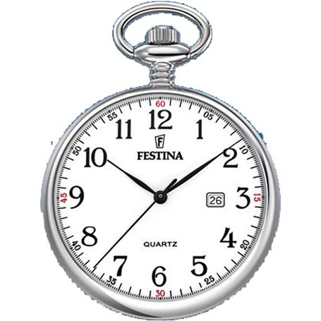 Montre FESTINA pour Homme F2019/1 Bolsillo Boîtier en Acier Inoxydable Gris