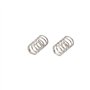 sourcing map Ressort de Compression 0.3mmx3mmx5mm 304 Acier Inoxydable Argenté 10pcs