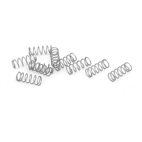 sourcing map Ressort de Compression 0.3mmx4mmx10mm 304 Acier Inoxydable 10pcs