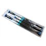 US PRO 6766 Lot de 4 Pieds-de-biche de Protection, Bleu/Noir