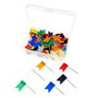 JZK 100 x Punaises Carte à tête Drapeau bannière