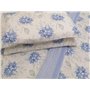 Pago Poco Parure de lit double en flanelle fantaisie Flori drap plat 240 x 280 cm. Drap housse 180 x 200 + 25 cm. Taies d'oreill