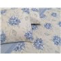 Pago Poco Parure de lit double en flanelle fantaisie Flori drap plat 240 x 280 cm. Drap housse 180 x 200 + 25 cm. Taies d'oreill