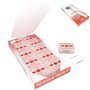 SCHWERTKRONE® Lame Pieds Pédicure 100 Pièce [SOLINGEN ACIER INOCYDABLE] - Lame pour Corne Pied Professionnel - Lames de Rabot à