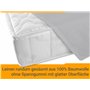 Draps plats - 100 % coton - 5 couleurs - 3 tailles différentes - Linge de maison sans élastique en caoutchouc, silber, ca. 150 x