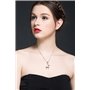 Pendentif Collier pour Femmes Fille Dame Adolescent Bijoux en Argent Sterling 3D Rennes Cerf Meilleur Cadeau pour Vous et Ami