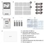 iStim EV-805 Électrostimulateur TENS & EMS – Appareil Digital 4 Canaux avec 16 Électrodes Réutilisables pour Douleur, Rééducatio