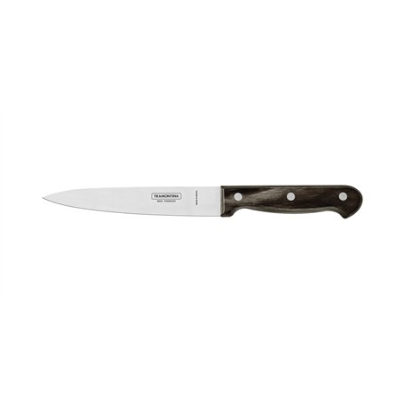 Tramontina - Couteau universel Technobois 15cm. Inox pleine soie et technobois