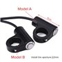 Qiilu 22mm Moto Guidon Mont Commutateur Bouton Poussoir Phare de Frein Brouillard Feux ON/OFF (Bouton de Retour Automatique)