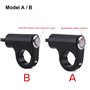 Qiilu 22mm Moto Guidon Mont Commutateur Bouton Poussoir Phare de Frein Brouillard Feux ON/OFF (Bouton de Retour Automatique)