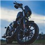 Coque de phare avant KaTur - Kit de support de pare-soleil pour projecteur à fourche - Pour les Harley Sportster Cafe Drag Dyna 