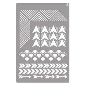 La Pajarita 090021 C Stencil ST-21 Geometric
