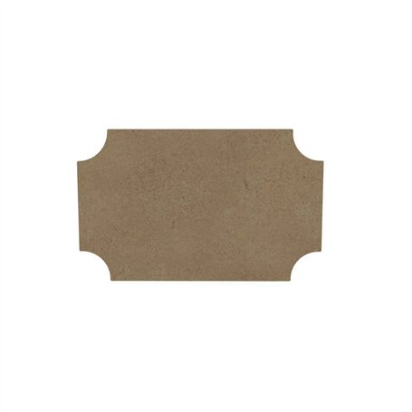 Aladine - Gomille PLAQUE DE PORTE - Support en Bois à Peindre et Décorer - Idéal Déco Intérieure