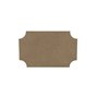 Aladine - Gomille PLAQUE DE PORTE - Support en Bois à Peindre et Décorer - Idéal Déco Intérieure