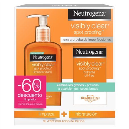 NEUTROGENA PACK Visibly Clear Spot Proofing (Limpiador + Aceite)