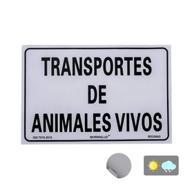 Normaluz RD20665 - Señal Adhesiva Transportes De Animales Vivos Adhesivo de Vinilo 20x30 cm