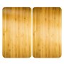 WENKO Plaque de Recouvrement Universelle Mod. Décor Bois, réglable en Hauteur pour Tout Type de cuisinière, Planche à découper e