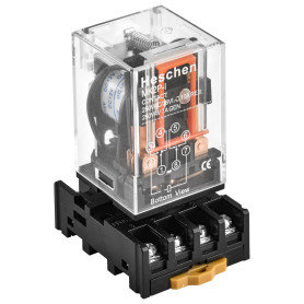 Heschen Gereral Relais MK2P-I DC 12 V Bobine DPDT 8 broches avec prise terminal enfichable PYF83A