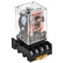 Heschen Gereral Relais MK2P-I DC 12 V Bobine DPDT 8 broches avec prise terminal enfichable PYF83A