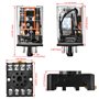 Heschen Gereral Relais MK2P-I DC 12 V Bobine DPDT 8 broches avec prise terminal enfichable PYF83A