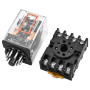 Heschen Gereral Relais MK2P-I DC 12 V Bobine DPDT 8 broches avec prise terminal enfichable PYF83A