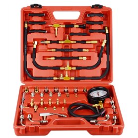 DAYUAN Manomètre Pression Essence Kit de Jauge de Testeur de Pression d'Injection de Carburant avec Adaptateur et Jauge 0-140PSI DAYUAN Manomètre Pression Essence Kit de Jauge de Testeur de Pression d'Injection de Carburant avec Adaptateur et Jauge 0-140PSI