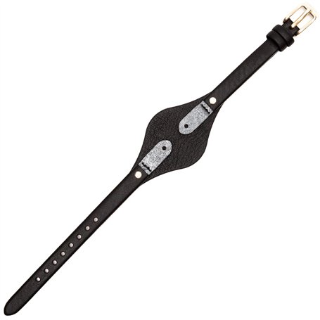 Fossil Bracelet de Montre 08mm Cuir Noir ES-3148 | LB-ES3148 | ES 3148