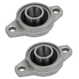 sourcingmap FL002 15mm alliage zinc 2 boulon bride rotule Roulement bille montés 2pcs