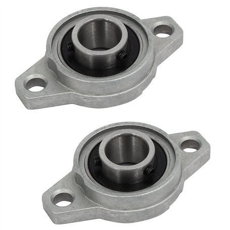 sourcingmap FL002 15mm alliage zinc 2 boulon bride rotule Roulement bille montés 2pcs