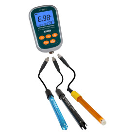 Apera Instruments WS200 Kit de compteur portable fluoride/pH/conductivité 7 en 1