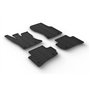 Gledring Set tapis de caoutchouc compatible avec Range Rover Velar 12/2017- (T profil 4-pièces + clips de montage)
