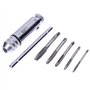6pcs HSS Porte Taraud Réversible à Cliquet M3-M8 avec Poignée en T Réglable Tourne à Gauche à Cliquet pour Robinet de Découpe