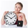 ULTNICE MéCanisme D'Horloge À Quartz Silencieux, MéCanisme Horloge Murale À Pile, Remplacement pour RéParation DIY, MatéRiau Abs
