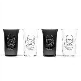 Shepperton Design STMTRPSG4 Original Star Wars - Set de 4 verres à shot Stormtrooper