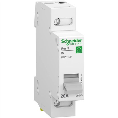 Schneider Electric - Resi9 - interrupteur - 1P - 20A - 1NO - 250VCA - R9PS120