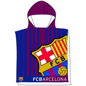 FCB FC Barcelona - Poncho Serviette 202 - Bleu Grenat - 55 x 110 cm (Skybrands A/S 5.71076E+12)